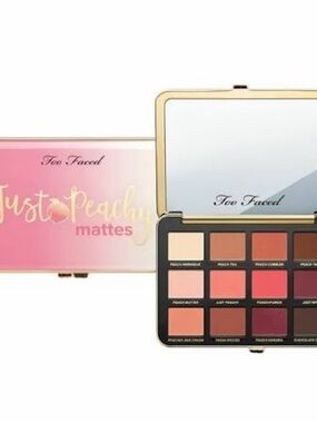 Too Faced Just Peachy Mattes Eyeshadow Palette NEW Sealed Discontinued
